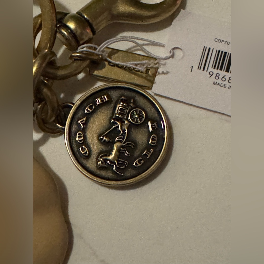 NWT Coach Clot Dumpling Bag Charm - Picture 6 of 16